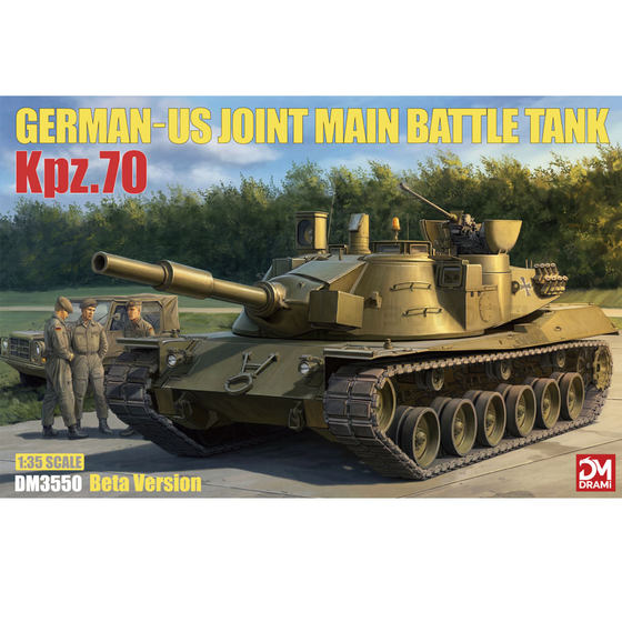 3g Model Mengwei/Drami Assembled Combat Vehicle 3550 1/35 Mbt-70/Kpz.70 Main Battle Tank