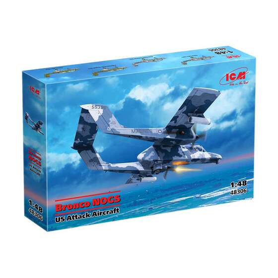3g Model Icm Assembled Aircraft 48306 1/48 Yov-10D Nogs Mustang