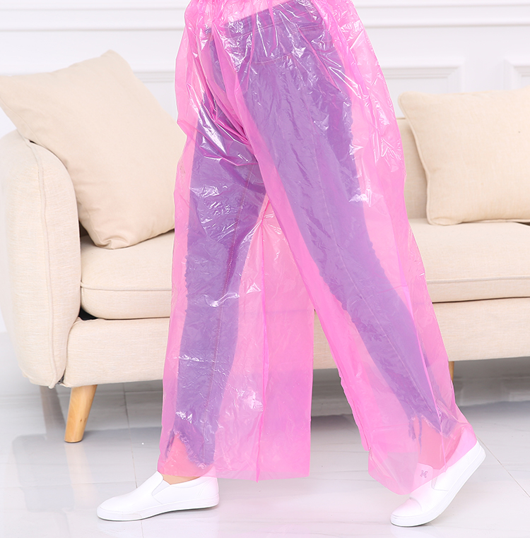 Đi du lịch bằng đi bè, đi bộ đường dài, quần mưa dùng một lần ngoài trời, đàn ông và phụ nữ, người lớn, quần lớn, áo mưa không thấm nước 