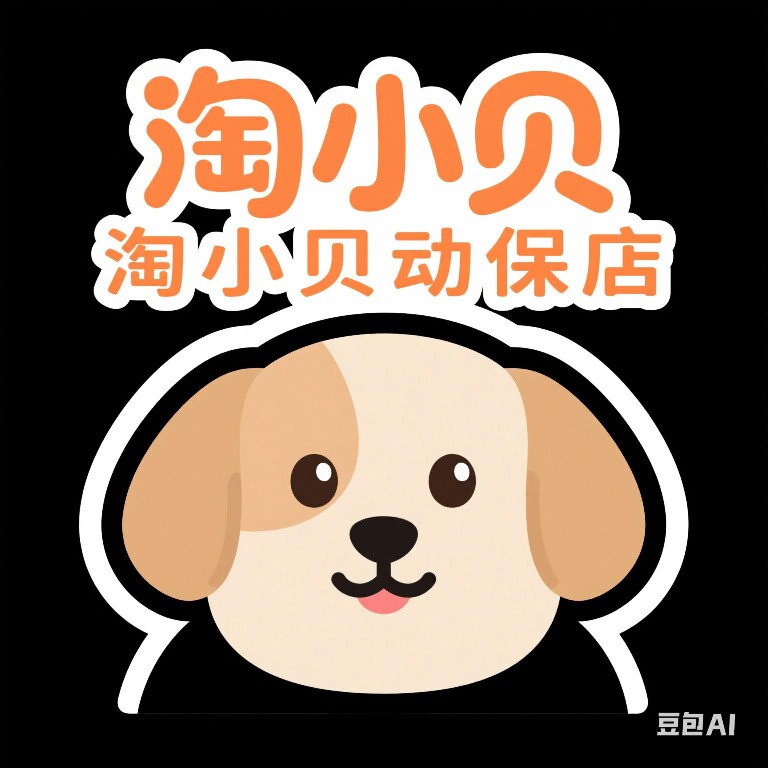 淘小贝动保店的LOGO