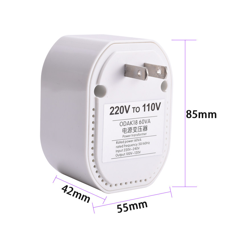 Силовой трансформатор 220v转110v变压器100v120v电源转换头电动牙刷插座美国日本水牙线