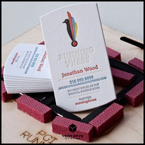 Ultra Thick Cotton Paper Imprint Business Card Print Press Concave Indentation Gravure Edge Polished production Indentation Business Card High-end Design