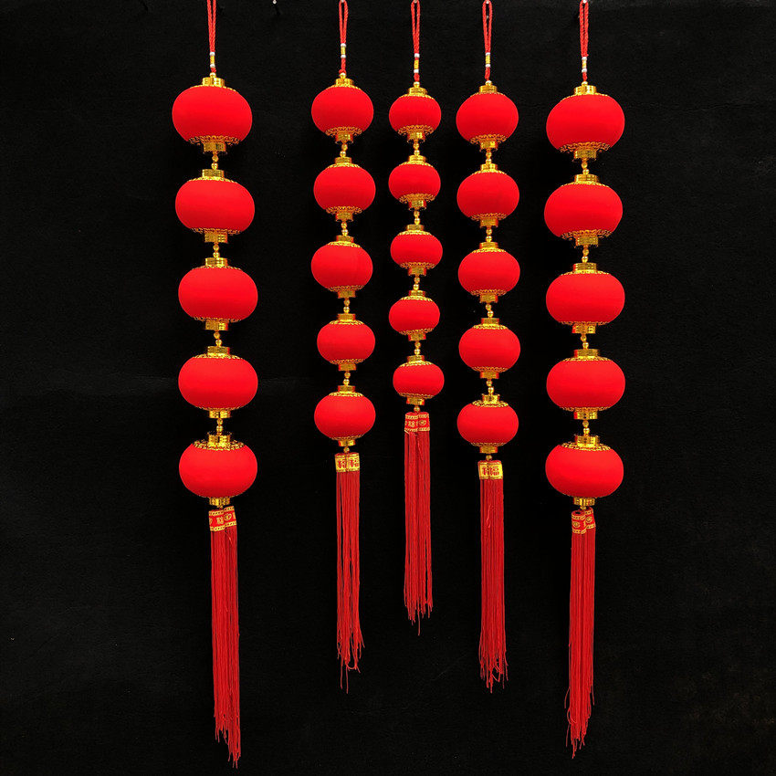 Small lantern pendant New Year decoration pendant new home decoration indoor Chinese-style festive housewarming balcony series of palace lanterns