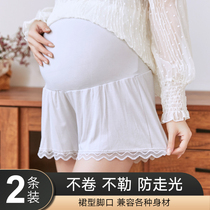 Pregnant womens safety pants summer thin pregnancy anti-naked spring and autumn pants outer wear leggings large size shorts spring and summer clothes