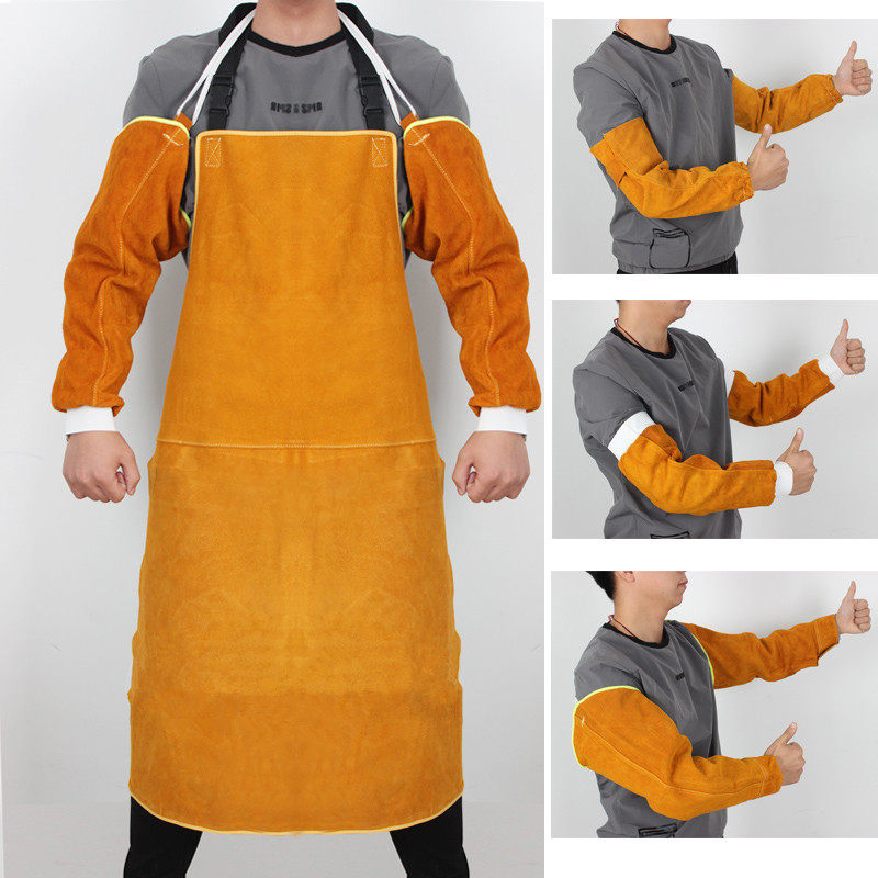 Overcoat Industrial Protective Supplies Welding Sleeves Insulation Sleeves Hand Guards Lengthened Splash Labor Labor Protection Supplies Welding