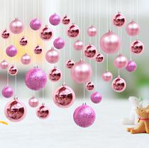 Suspended ceiling facade wall golden hotel pendant shop decoration ball ceiling ball wall national day girl scene