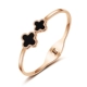 Vòng tay vàng hồng hôn cá Song Ngư Không phai mạ Vàng 18K Trang sức Vàng Mở Vòng tay bằng thép Titan vòng cuff bạc