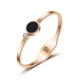 Vòng tay vàng hồng hôn cá Song Ngư Không phai mạ Vàng 18K Trang sức Vàng Mở Vòng tay bằng thép Titan vòng cuff bạc