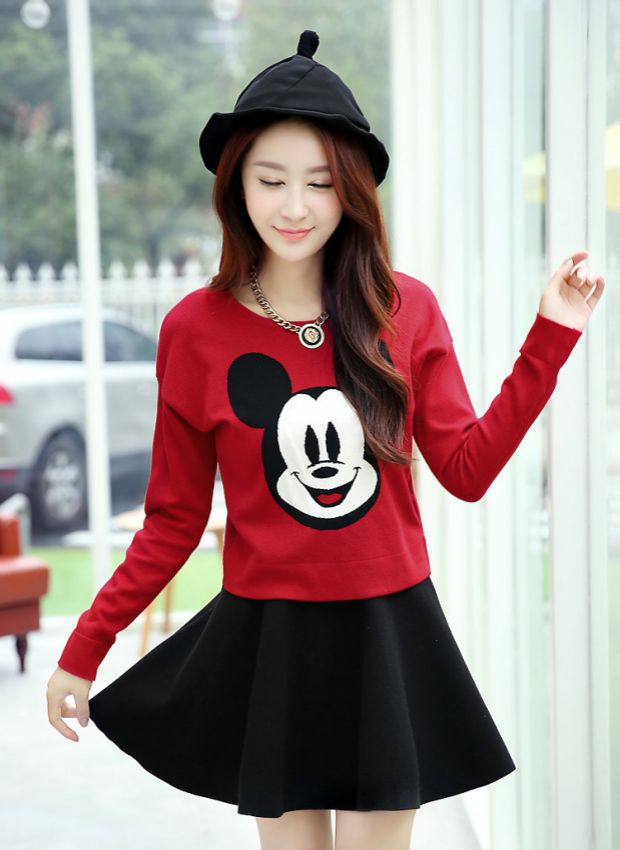 Mùa thu đông mới Váy sinh viên Hàn Quốc nữ mặc quần áo nữ Một chiếc váy phù hợp với váy hai bộ dễ thương váy chữ a đẹp