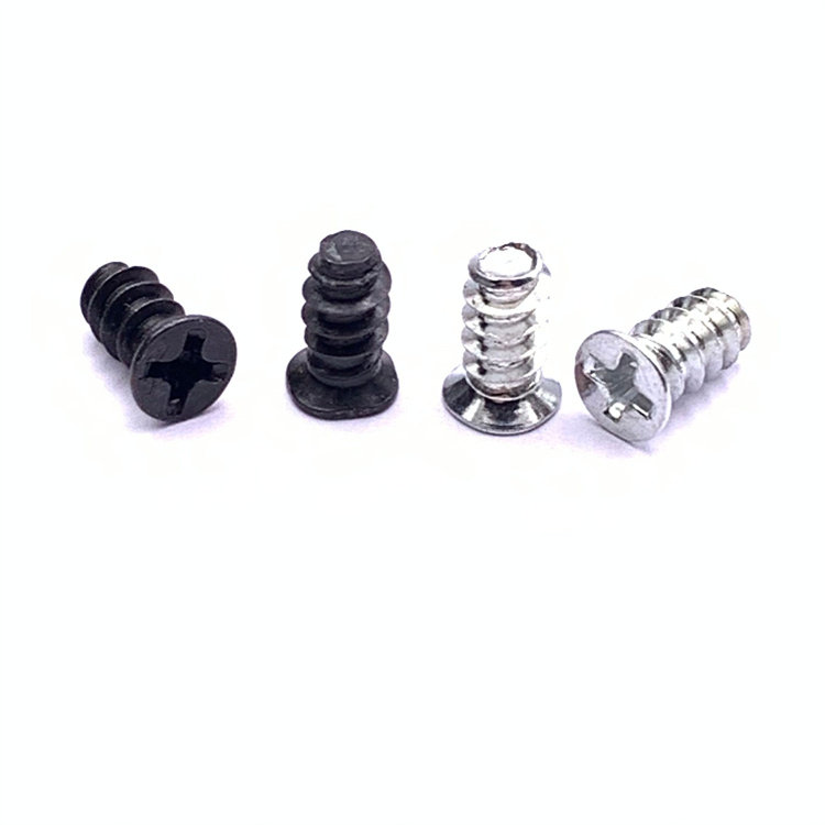 M5 flat tail coarse tooth self-tapping screw computer desktop main casing fan fixing small screw silver black