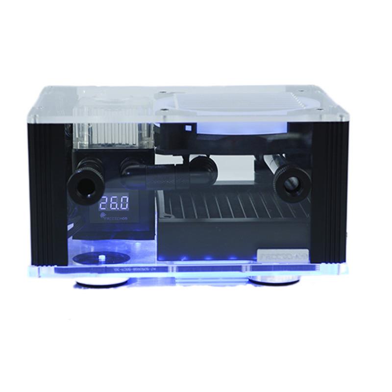 FREEZE笔记本手机水冷散热一体式BOX-12YT智能盒温度显示RGB效果
