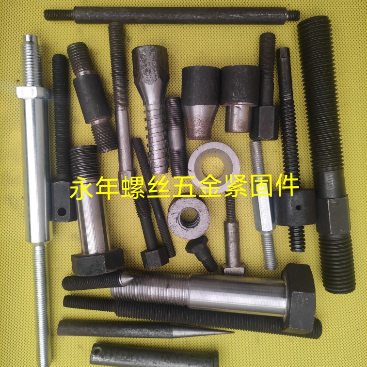 Permanent-year manufacturer customized special-shaped screw numerical control machining of various profiled screw nuts Alien Non-Label Custom Factory
