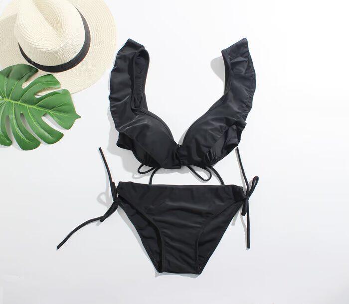 Đồ bơi mới gợi cảm của Hàn Quốc kích thước tấm thép ngực tập hợp bikini ba điểm nóng bỏng tắm phù hợp với nữ ba mảnh bộ đồ tắm