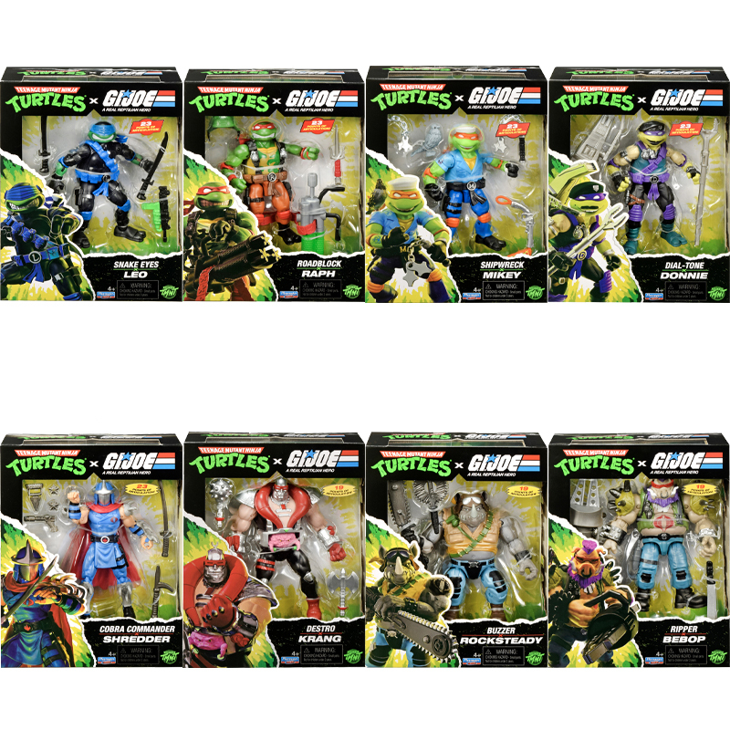 [in Stock] Color Star Playmates Collaboration Teenage Mutant Ninja Turtles G.I Joe Doll