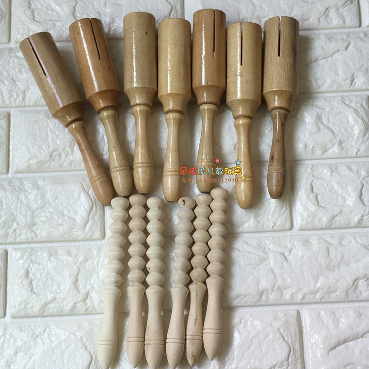 Nhạc cụ trẻ em bộ gõ ếch gỗ trống trống đơn orff thiết bị âm nhạc đồ chơi âm nhạc trống trẻ em