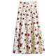 Summer floral chiffon A-line skirt for women summer 2024 new style petite skirt long skirt half skirt floral skirt summer