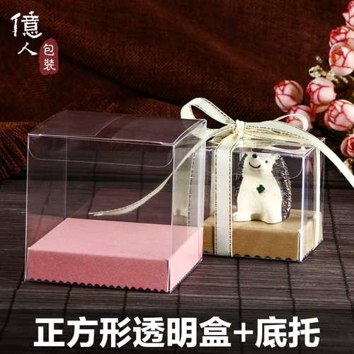 100 миллионов человек -прозрачная квадратная прозрачная коробка содержит мультиколорную основу -носимую пластиковую коробку для ПЭТ -пластиковая коробка сочная