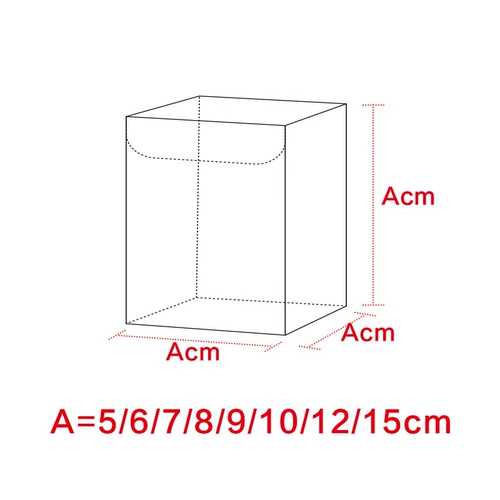 100 миллионов человек -прозрачная квадратная прозрачная коробка содержит мультиколорную основу -носимую пластиковую коробку для ПЭТ -пластиковая коробка сочная