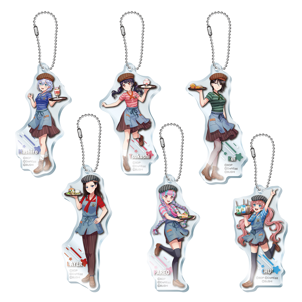 Spot новый Bang Dream Cafe 2022 Cangtian Shinbai Pareo Chuchu