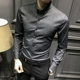 Autumn and winter high-end long-sleeved shirts for men Korean version men's velvet thickened shirts high-end 2023 new slim casual size