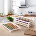 hộp đựng mỹ phẩm mini Cửa hàng bách hóa bánh bao nhựa hình chữ nhật nhiều lớp bánh bao khay lưu trữ hộp che rèm hộp bánh bao đá hộ gia đình - Trang chủ hộp nhựa có nắp đậy Trang chủ