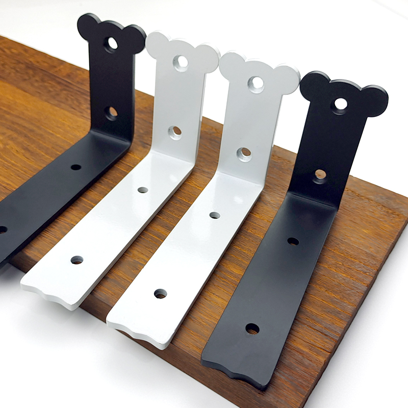 One-word partition bracket bracket right-angle partition bracket support frame iron invisible fixed wall l-shaped shelf tripod