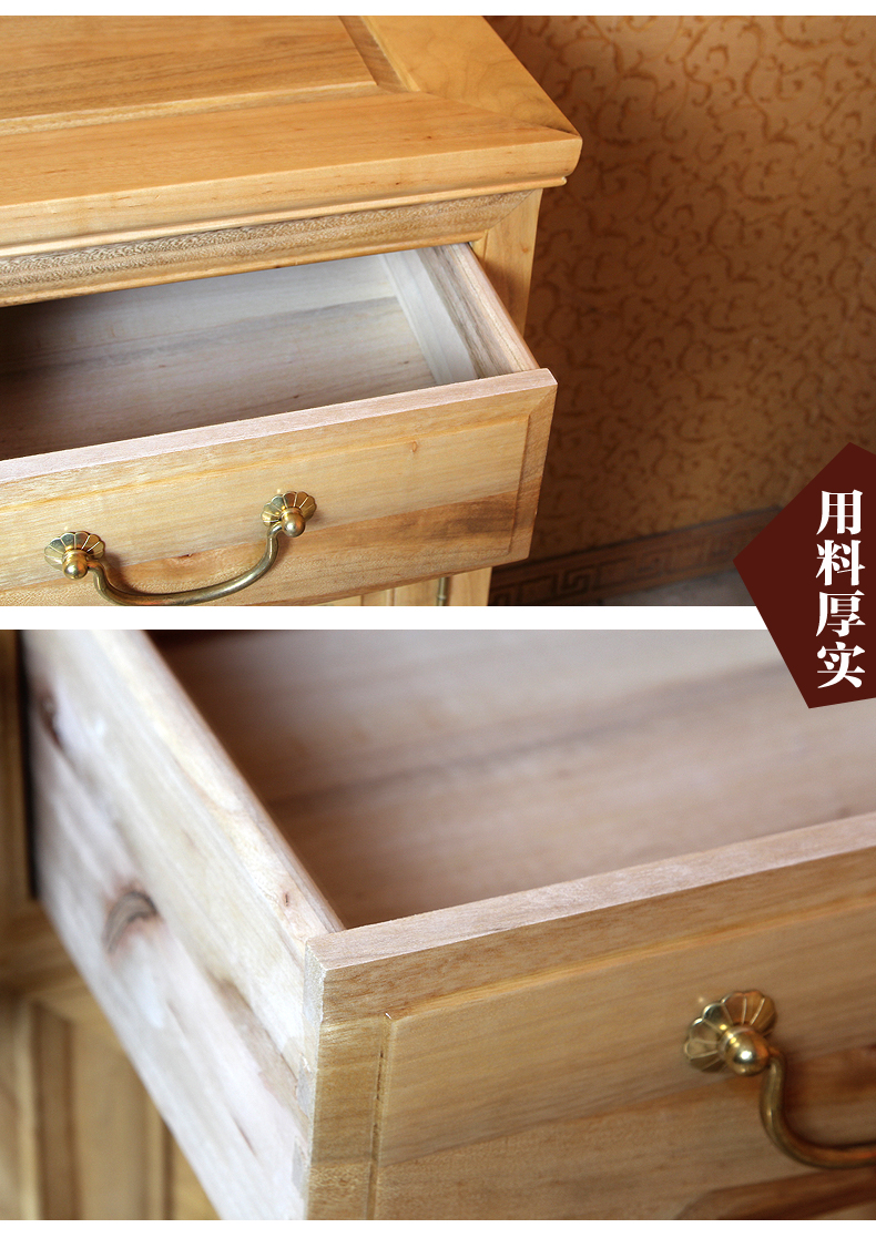 Ba cửa hai cánh tủ giày hiên tủ hội trường tủ lưu trữ tủ lưu trữ tủ gỗ mới Trung Quốc gỗ rắn long não gỗ giá đựng sách