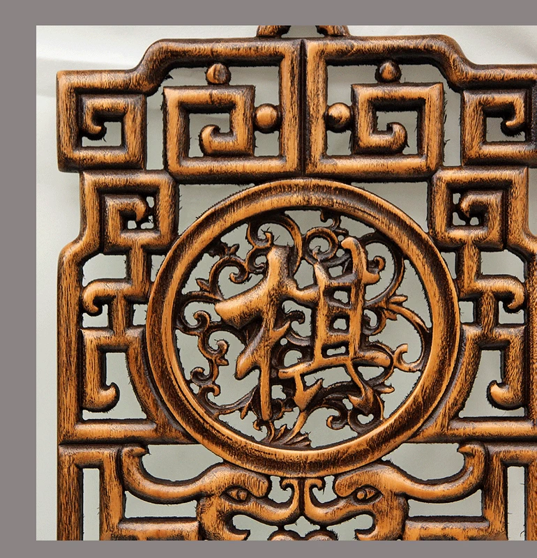 Dongyang woodcarving treo màn hình chạm khắc hoa treo màn hình phòng khách tường Trung Quốc trang trí gỗ nghệ thuật 4 Meilan tre - Màn hình / Cửa sổ vách bình phong giá rẻ