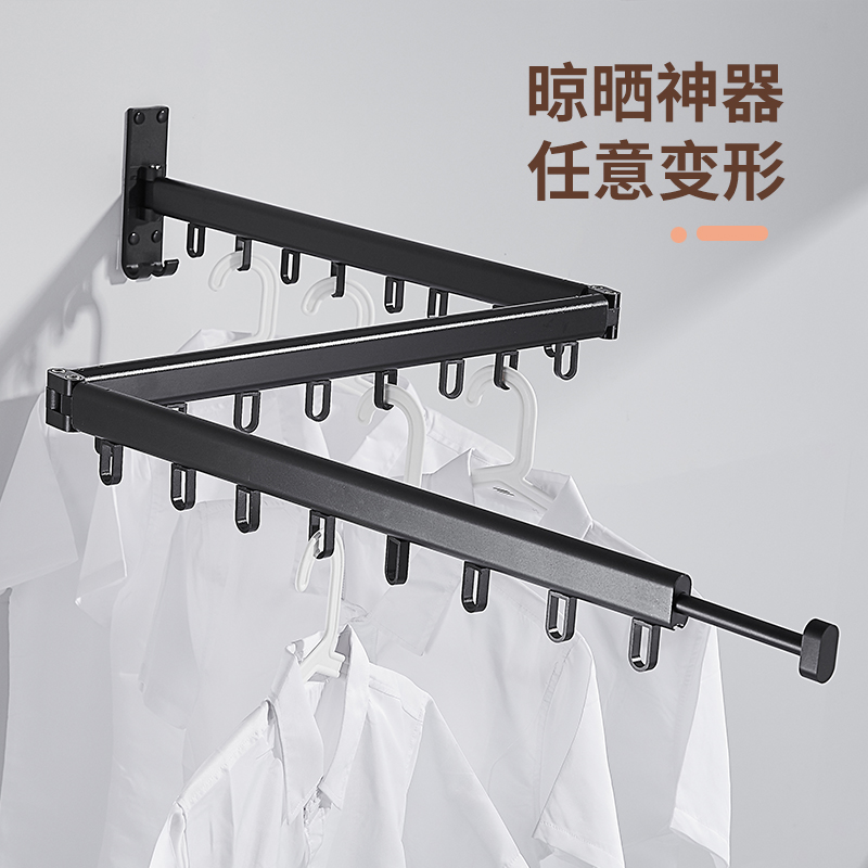 Balcony Clothes Horse folding and drying telescopic indoor clotheson deity Concealed Clotheshorse Dressing Room Clotheshorse