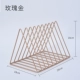 Ins Bắc Âu sáng tạo sắt rèn nhỏ kệ sách để bàn trang trí lưu trữ giá đơn giản cuốn sách kim loại báo đồ dcor quán cà phê