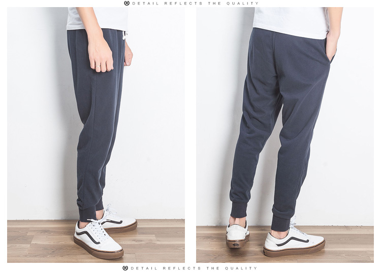 Quần tập thể dục nam thu đông GAYR cộng với nhung Slim quần ống rộng chân quần ống rộng cỡ lớn quần thủy triều cotton quần âu nam đẹp
