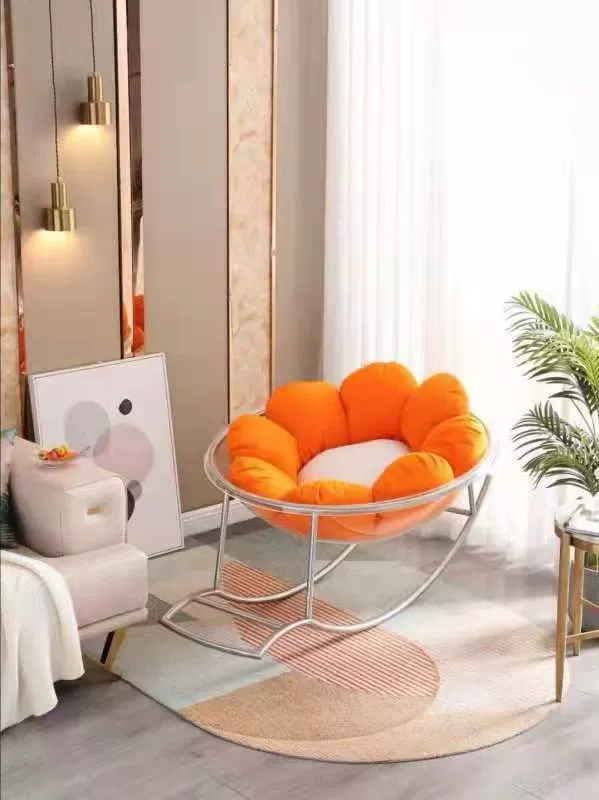 Không gian trong suốt ghế bong bóng Internet người nổi tiếng bóng thủy tinh treo ghế bán cầu acrylic treo giỏ đu treo ghế bóng ghế bập bênh Bắc Âu