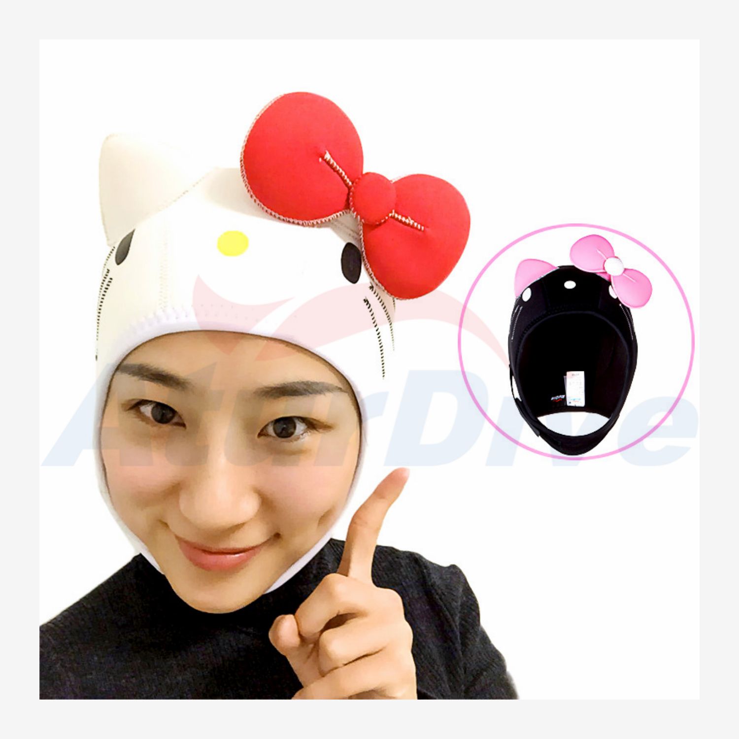 sunscreen anti-uv 4mm submersible cap cartoon personality submersible snorkeling wigs Cartoon Diving cap Diving hat diving suit