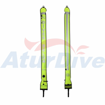 AturDive SMB150*15cm nylon elephant diving buoy second stage inflatable 2023 new fluorescent yellow