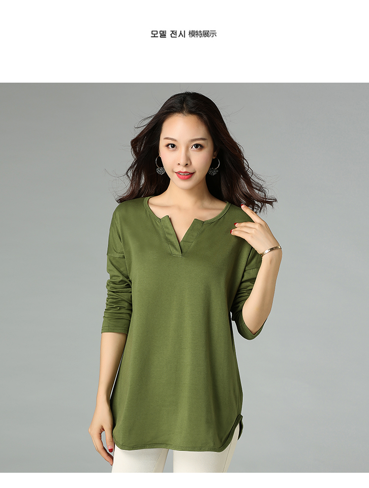 Mùa xuân và mùa thu áo thun dài tay bên ngoài mặc áo sơ mi chạm đáy áo sơ mi nhỏ hoang dã Áo sơ mi nữ trung niên 40-50 tuổi áo kiểu tuổi 60
