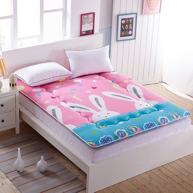 Mùa đông và mùa hè nệm gấp đôi sử dụng hai mặt 80 * 1.9 có thể tháo rời và có thể giặt 1,5m ba chiều 0,9m sinh viên ký túc xá đơn lẻ để chơi trên sàn giá nệm kim đan