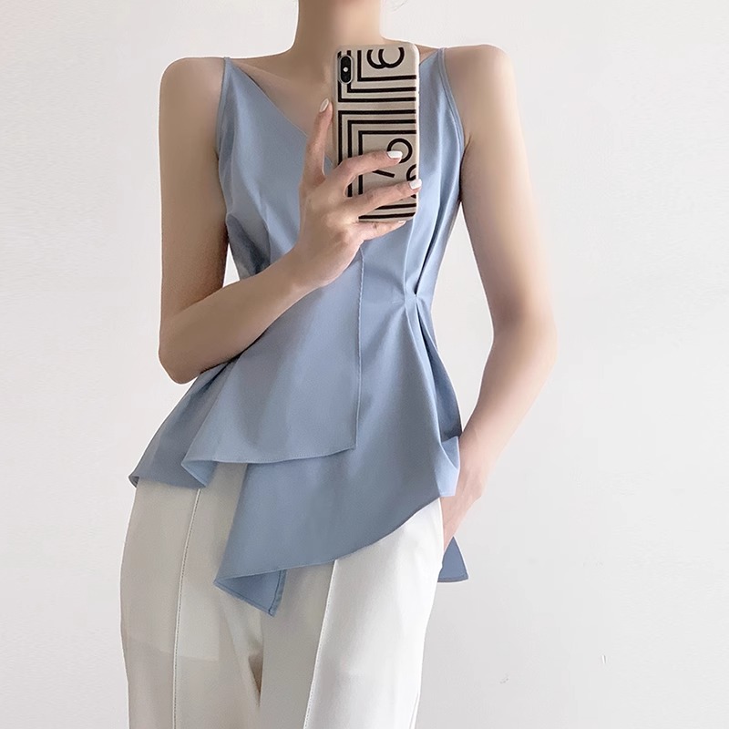 GROVE FOREVER Summer shirt, top with cups, jacket, V-neckline GROVE FOREVER Summer shirt, top with cups, jacket, V-neckline