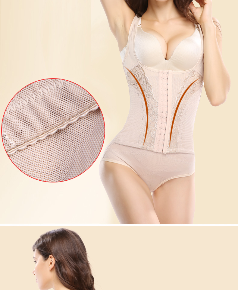Cơ thể thon gọn cơ thể mảnh mai Cơ thể corset sau sinh bụng giảm eo giảm béo bụng Bộ đồ lót định hình quần áo mỏng áo gen định hình