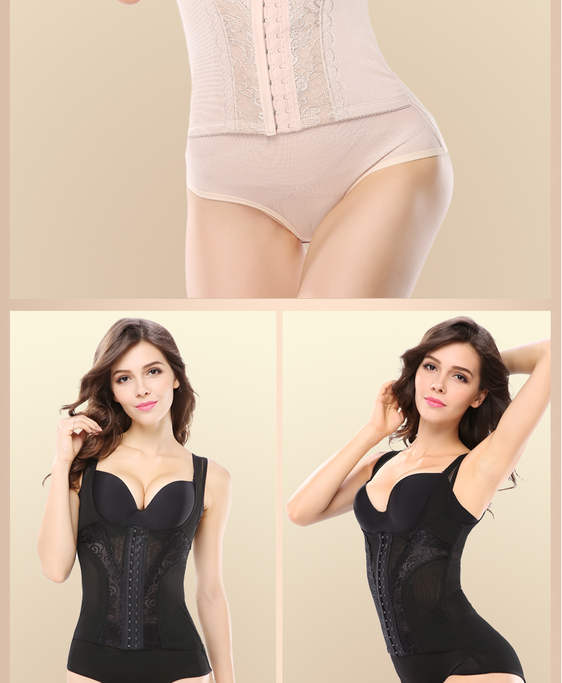 Cơ thể thon gọn cơ thể mảnh mai Cơ thể corset sau sinh bụng giảm eo giảm béo bụng Bộ đồ lót định hình quần áo mỏng áo gen định hình
