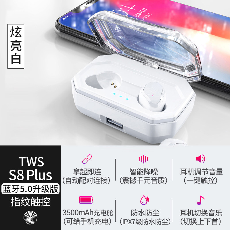 101 99 Wireless Bluetooth Headset With One Ear Two Ears In Ear Hanging Ear Invisible Running Sport Type Long Endurance For Huawei Op Millet Iphone Meizu Apple X Mobile Phone Android Universal Fruit From