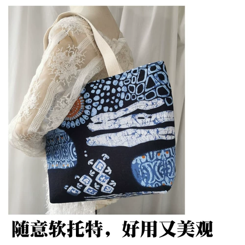 Вместительная и большая ткань, набор материалов, сумка на одно плечо, «сделай сам»