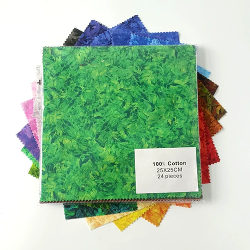 24 -цвета плосково -громко -выброшенные хлопчатобумажные листья импортированная нижняя ткань ручной ткани ручной работы ручной работы