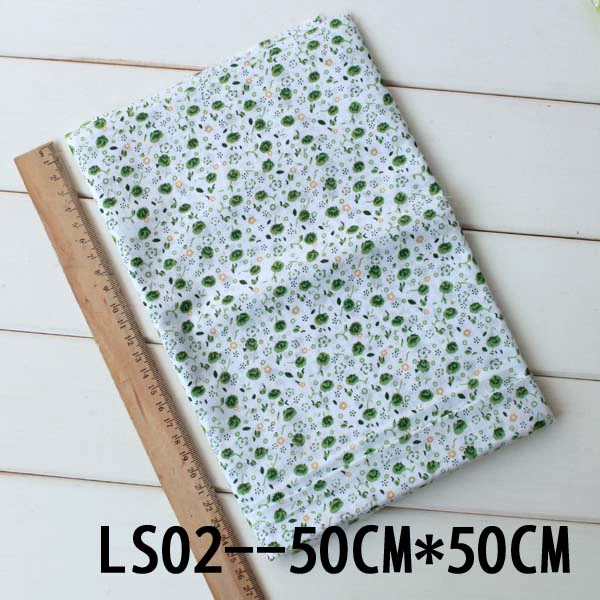 Nhóm dựa trên màu xanh lá cây đồng bằng vải cotton chiều rộng 150cm DIY tay quilting vải 2,9 nhân dân tệ -50X50CM - Vải vải tự làm vải dạ mỏng