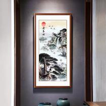 Yingkongsong Chinese landscape landscape porch decorative painting Chinese painting vertical corridor aisle painting fengshui backer Mountain hanging painting