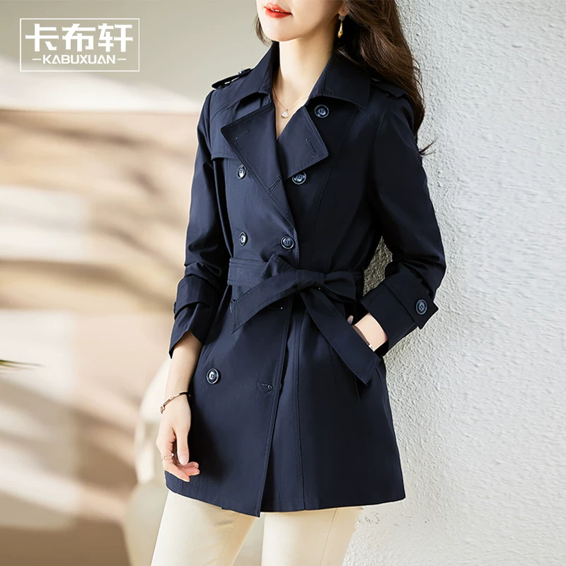 Trench coat, spring jacket, for teenagers, mid-length