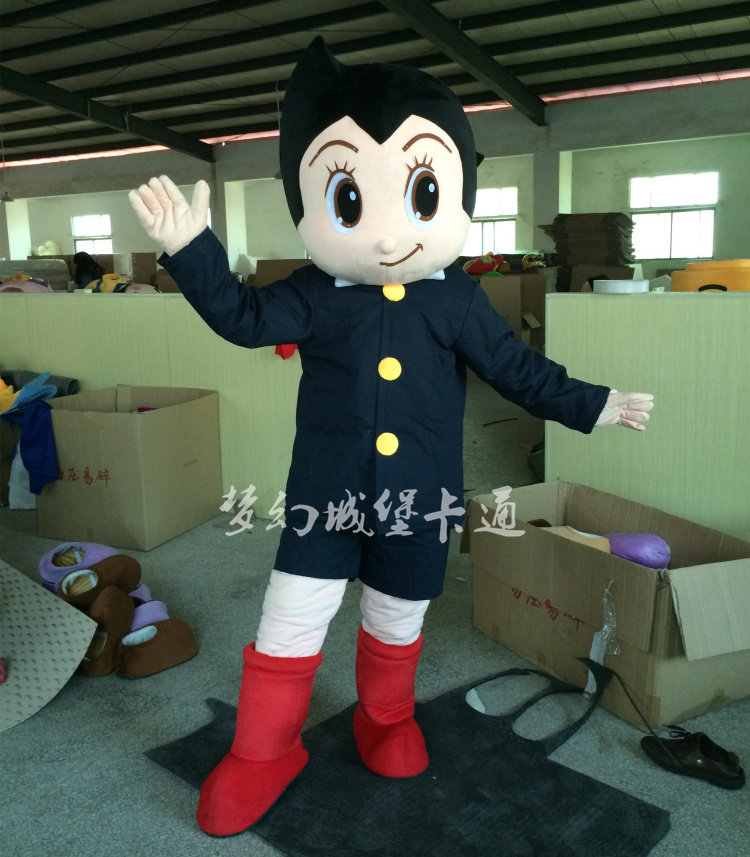 Astong Cartoon Man Puppet Costume Man Wearing Doll Custom Movie Walking Promotion Plush Prop Headgear Hooded Puppet