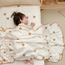 Beanie blanket baby blanket kindergarten baby comfort quilt newborn blanket childrens gauze air-conditioning quilt