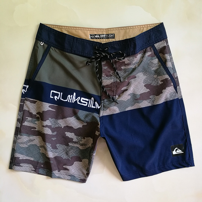 In Stock Quiksilver Men's Beach Shorts Trendy Comfortable Stretchy Surf Shorts Hot Spring Shorts