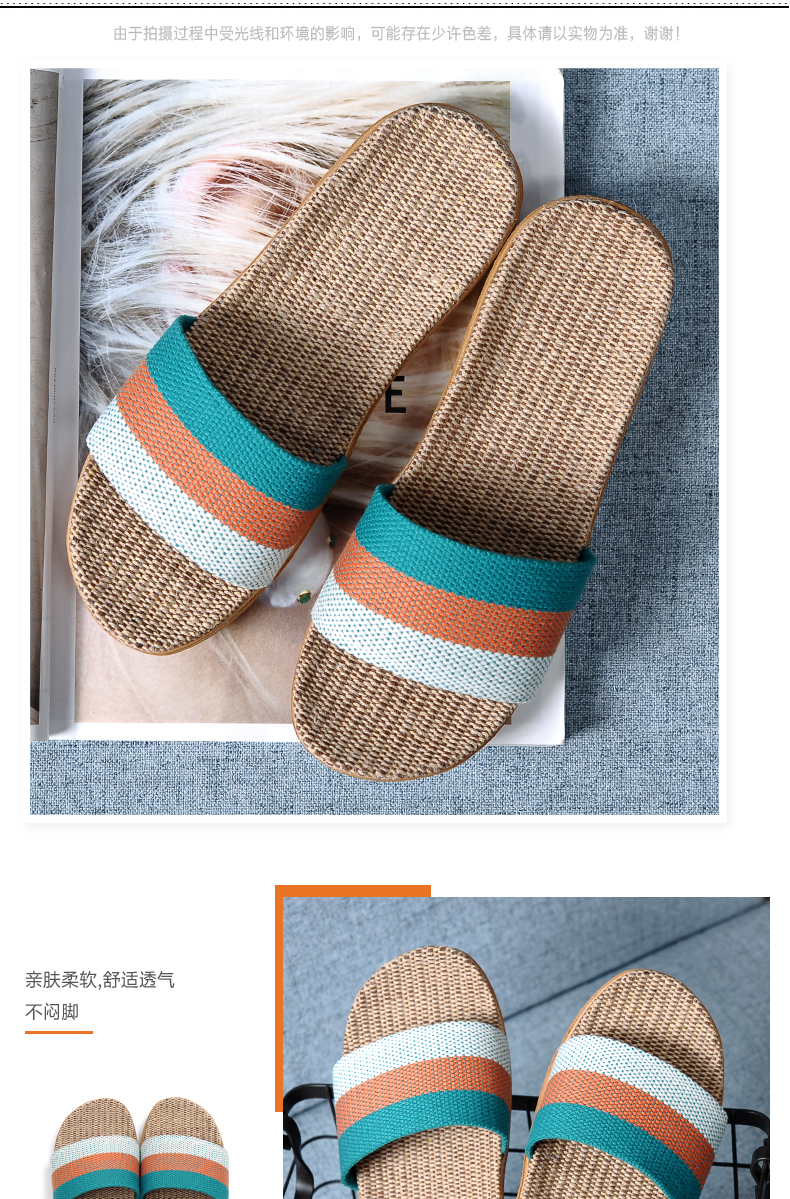 [Mua một tặng một] lanh vài dép đi trong nhà mùa hè nội thất dép mùa hè nữ nặng có đáy và dép chống trượt sàn nam - Trang chủ dép đi trong nhà tắm