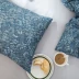 Mục vụ bông nhỏ tươi bốn mảnh màu xanh đậm hoa nhỏ cổ điển kết cấu bông chăn trải giường loại bộ đồ giường - Bộ đồ giường bốn mảnh